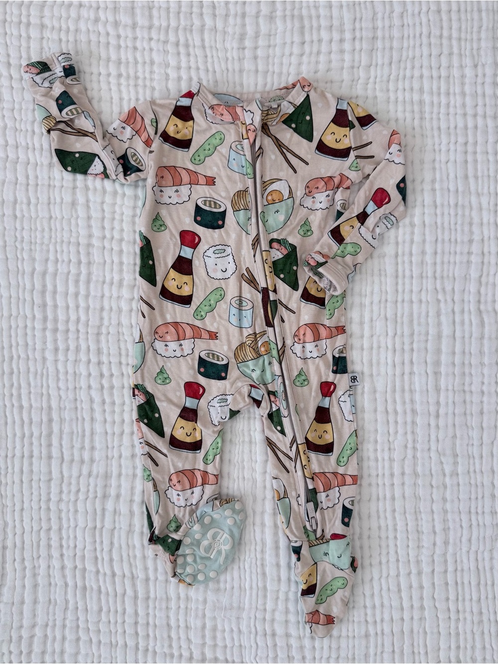 Newborn Sushi One-Piece Footed Pajamas
